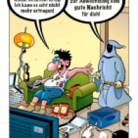 Cartoon von Stefan Bayer: Schlechte Nachrichten