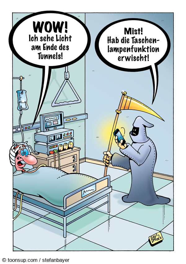 Cartoon: Cartoon von Stefan Bayer: Licht 1