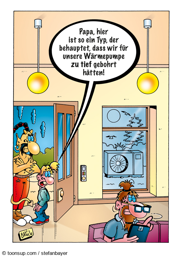 Cartoon: Cartoon von Stefan Bayer: Zu tief 1