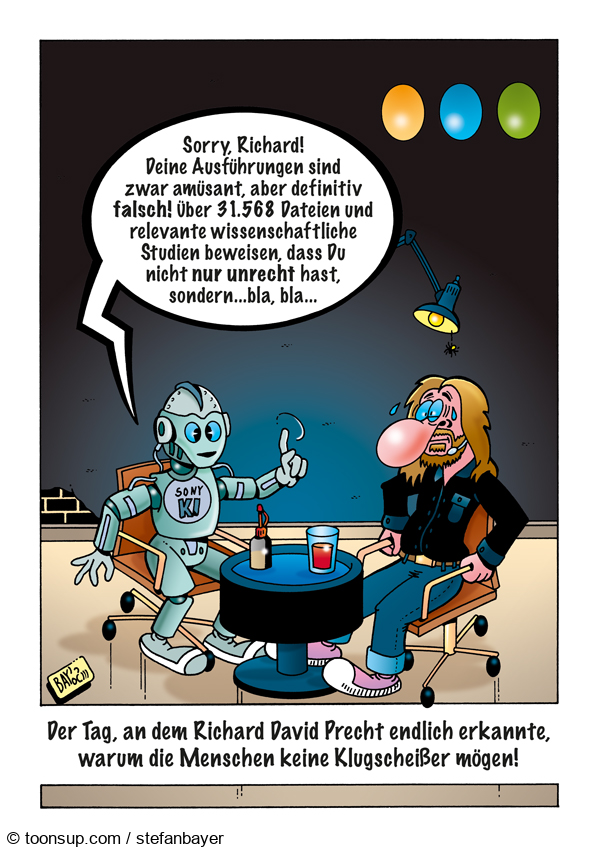 Cartoon: Cartoon von Stefan Bayer: Precht 1