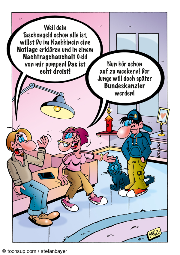 Cartoon: Cartoon von Stefan Bayer: Notlage 1