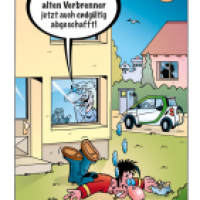 Cartoon von Stefan Bayer: Verbrenner