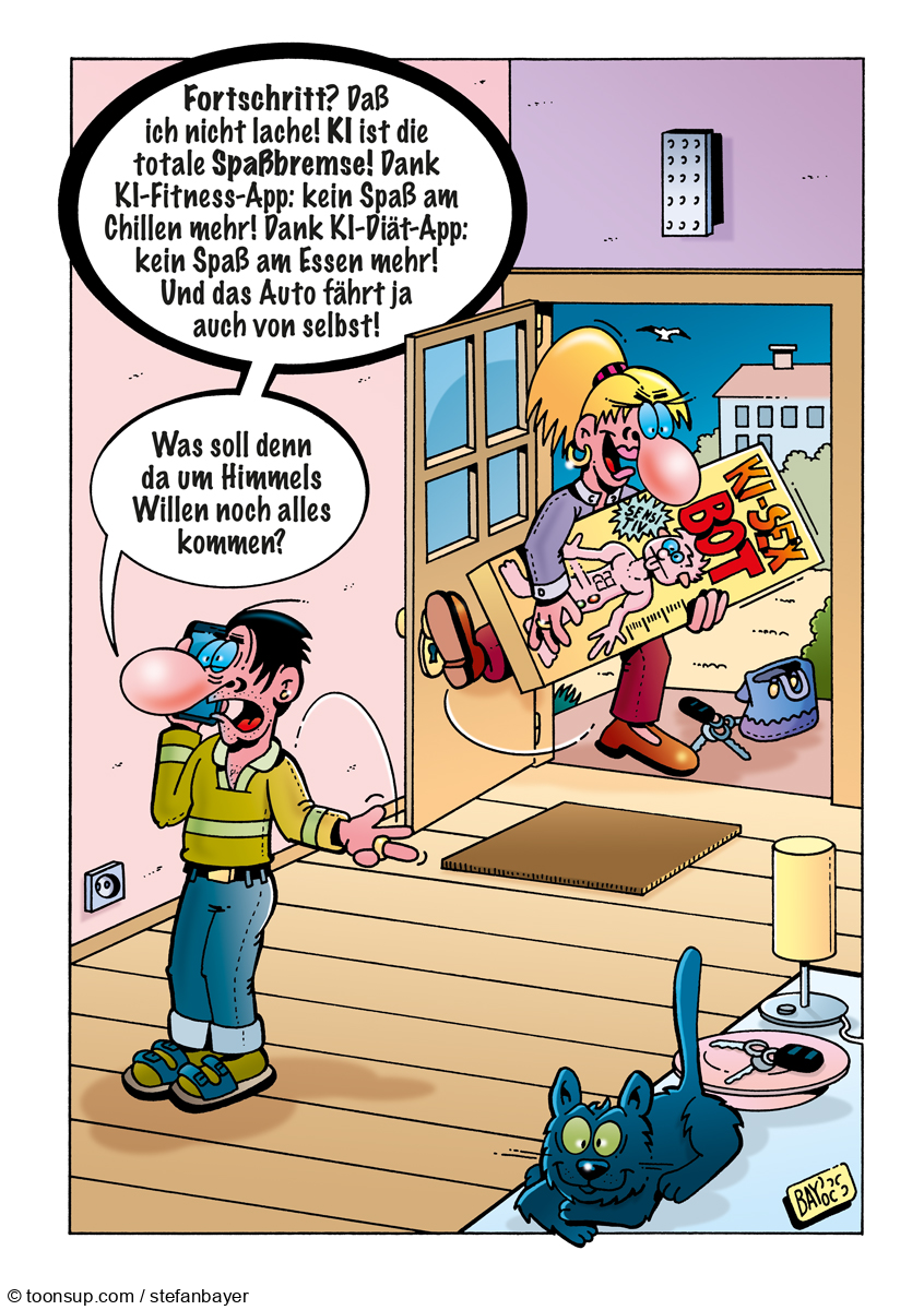 Cartoon: Cartoon von Stefan Bayer: Spaßbremse 1
