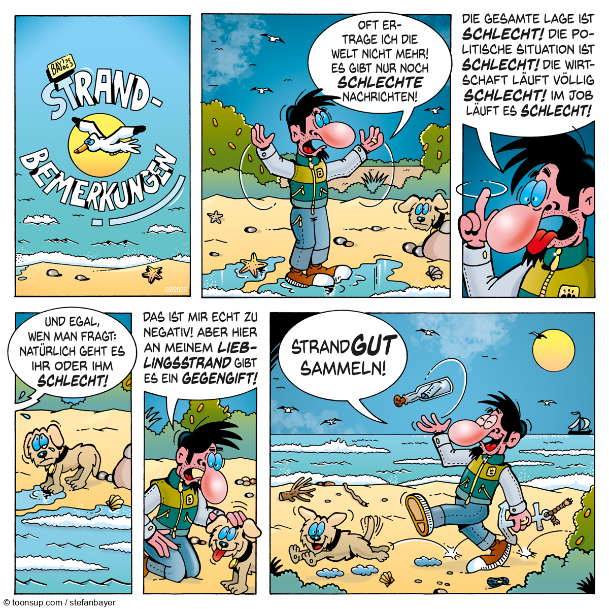 Comic: Comic von Stefan Bayer: Strandbemerkungen 02 1