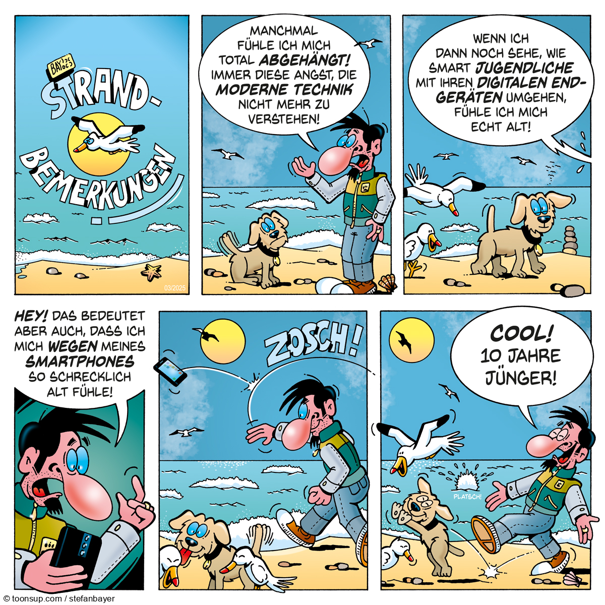 Comic: Comic von Stefan Bayer: Strandbemerkungen 03 1