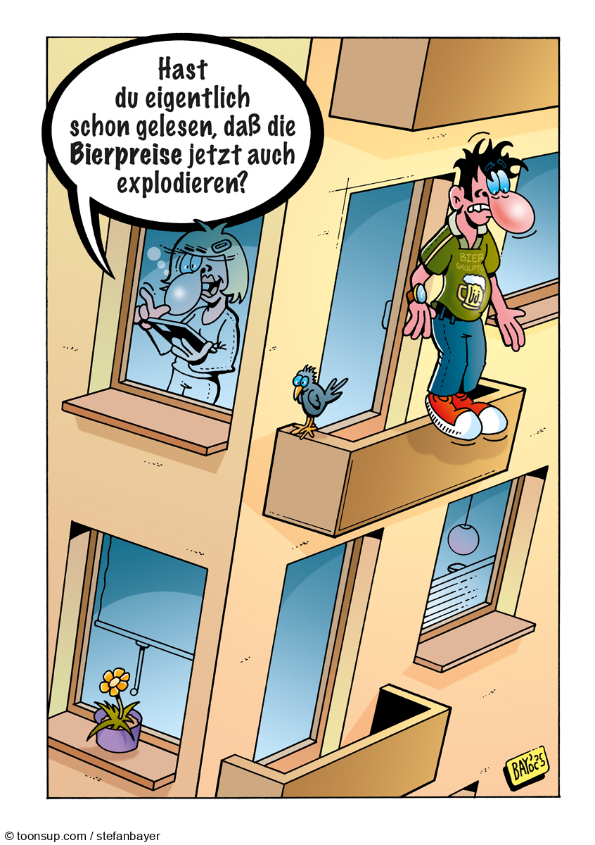 Cartoon: Cartoon von Stefan Bayer: Bierpreise 1