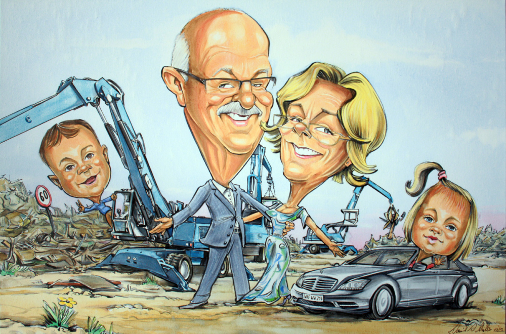 Caricature: Firmenaufträge 4