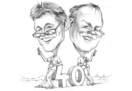 Caricature: Geburtstagskarikaturen 1