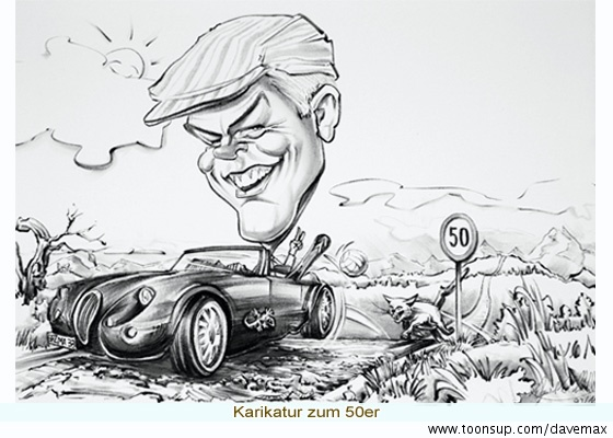 Caricature: Geburtstagskarikaturen 2