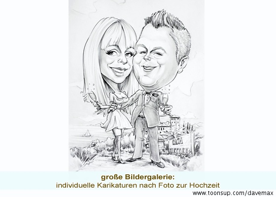 Karrikatur: Hochzeitskarikaturen 3
