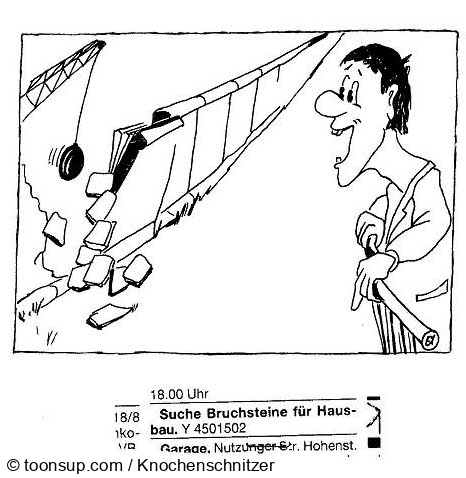 Caricature: Mauerfall 1