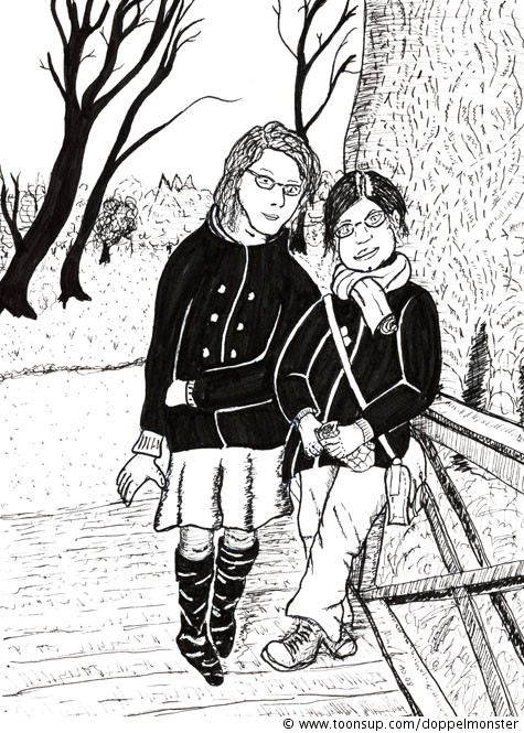Illustration: Freundinnen 1
