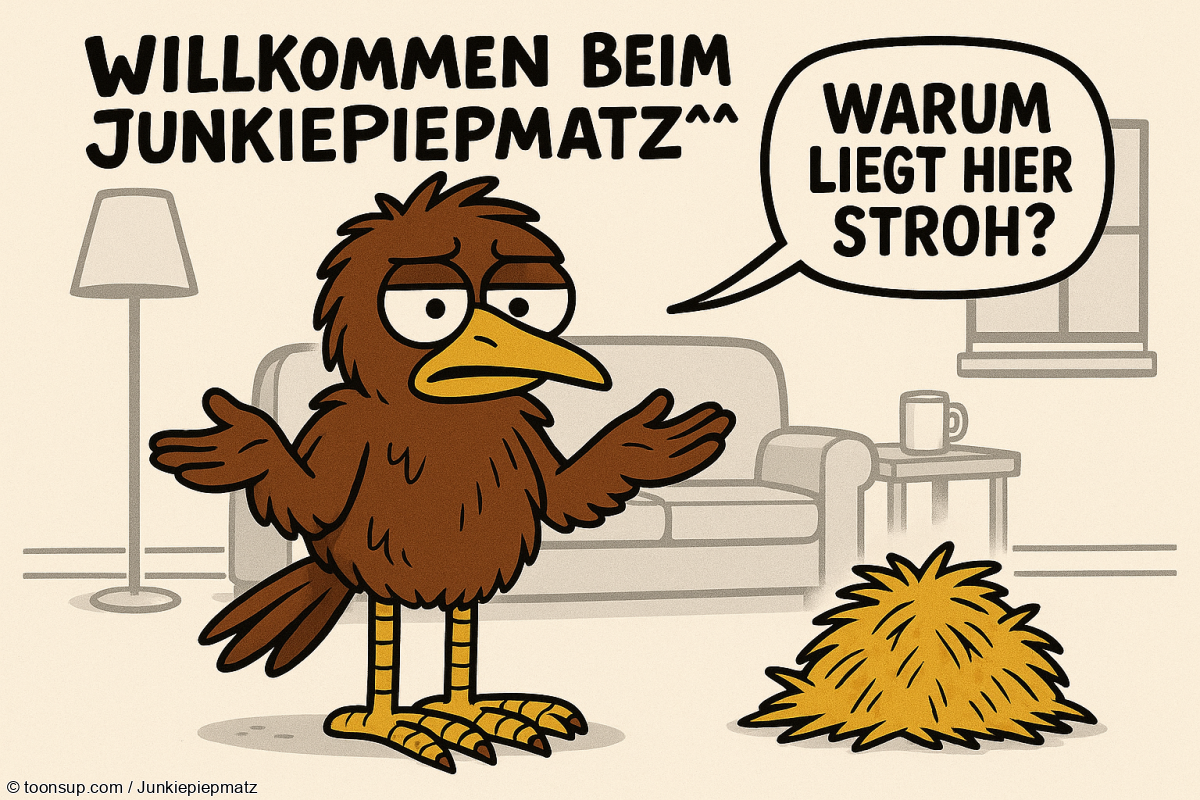 Cartoon: Warum liegt hier Stroh? 1