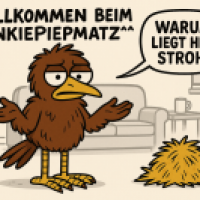 Warum liegt hier Stroh?