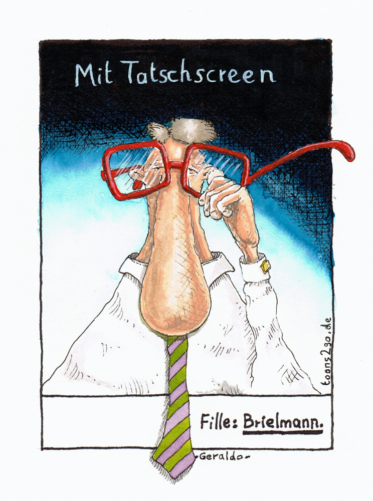 Cartoon: Mit Tatschscreen 1