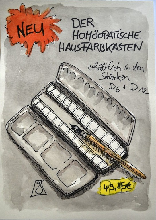 Cartoon: Homöopathischer Farbkasten 1