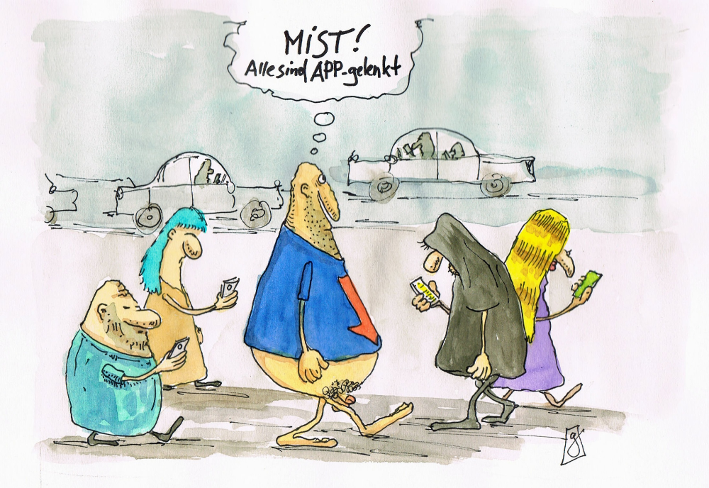 Cartoon: APPgelenkt 1