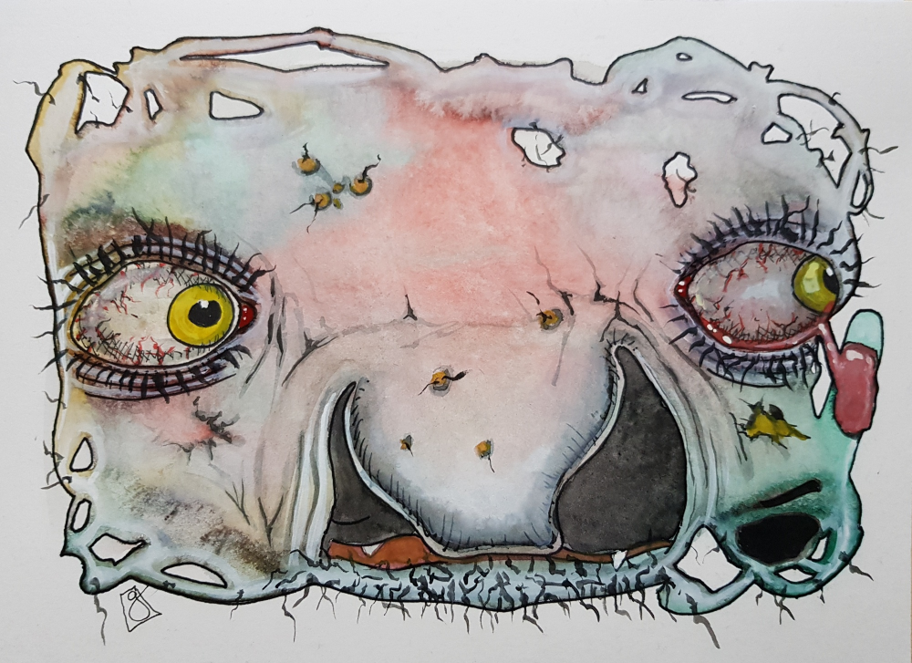 Illustration: SELFIESCHOCK! PHOTOSHOP OHNE FUNKTION! JUNGE FRAU ENTSETZT! 1