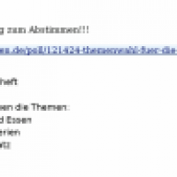 Bitte unbedingt abstimmen!!!
