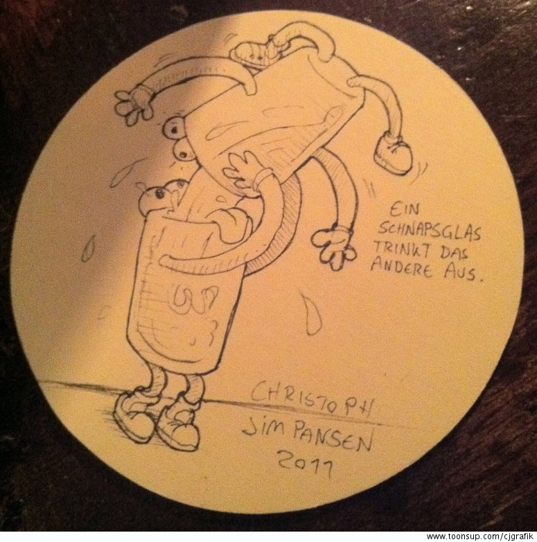 Cartoon: Schnapsglas 1
