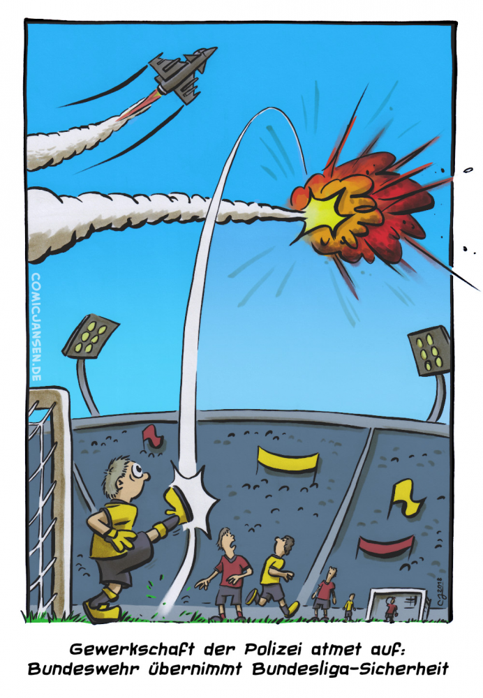 Cartoon: Bundeswehrspieltag 1