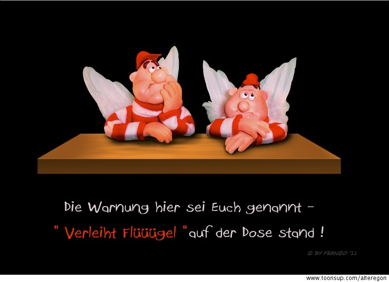 Illustration: Erwin und Fridolin-Der Warnhinweis 1