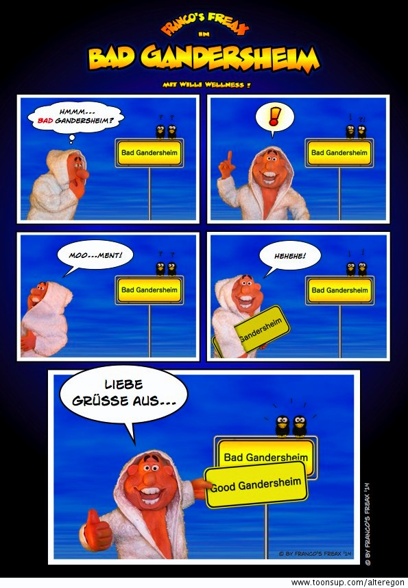Cartoon: Bad Gandersheim Wellness 1