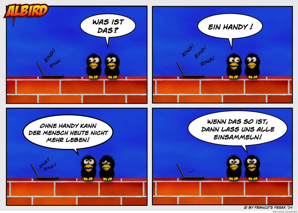Cartoon: Albird: Das Handy 1