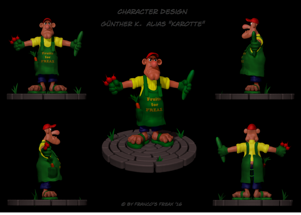 Concept Art / Character Design: Günther alias 'Karotte' 1