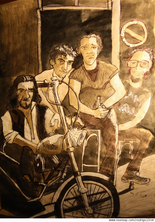 Illustration: Die Motorradgang 1