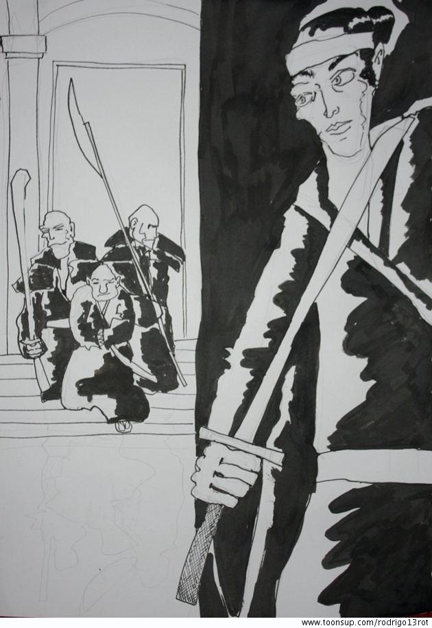 Illustration: Auf der Lauer 1