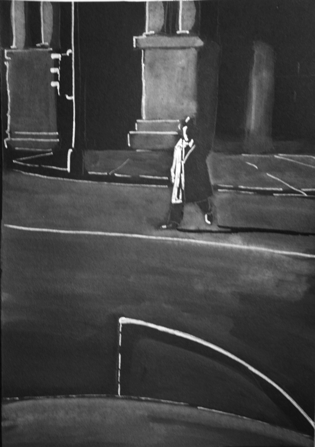 Illustration: Der Straßenüberquerer 1