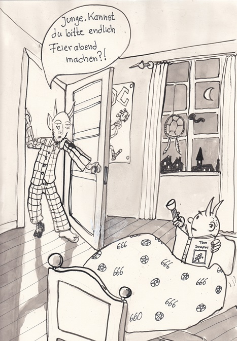 Cartoon: Das Böse schläft nie. 1