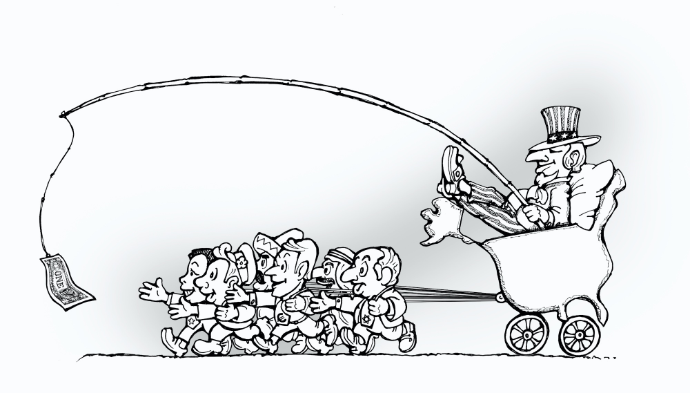 Cartoon: and they are all so happy ... 1