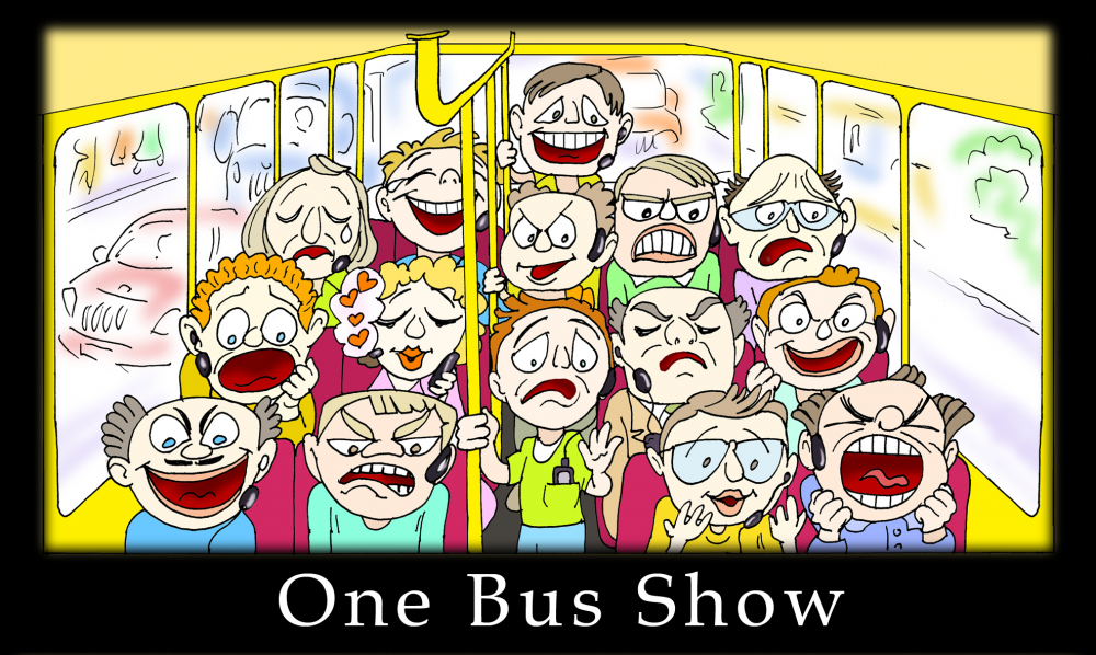 Cartoon: Everyone lives in his mobile phone 1