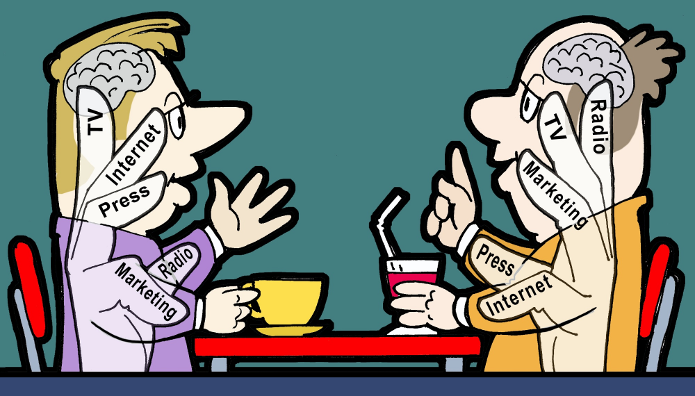 Cartoon: everyone has their opinion 1
