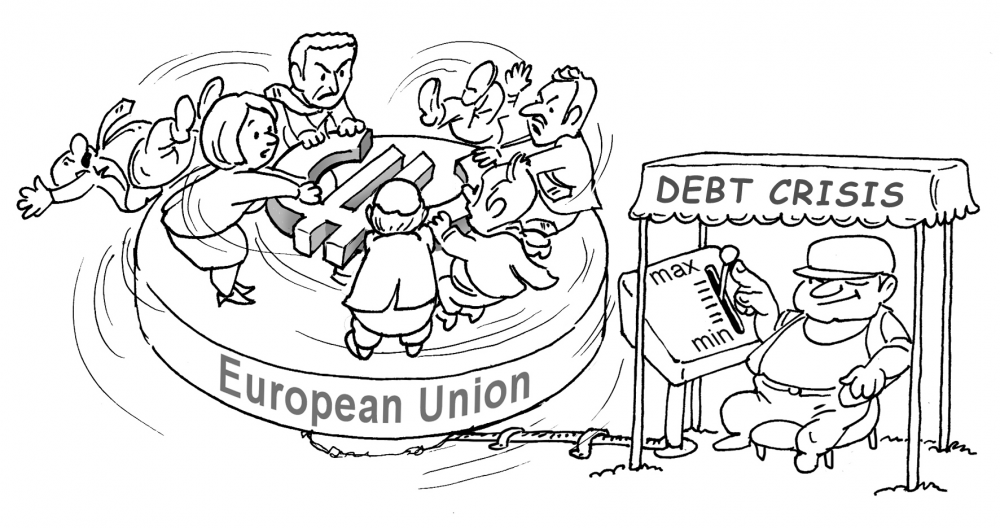 Cartoon: it happens when holding on to money 1
