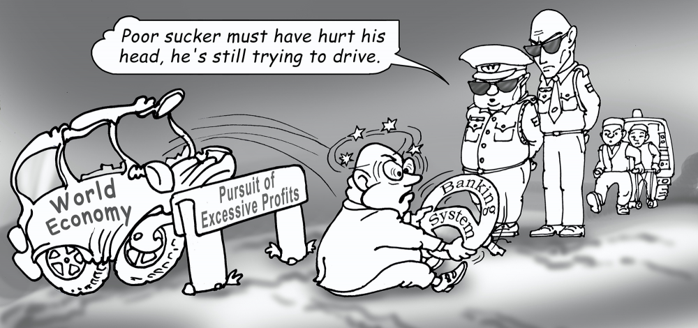 Cartoon: the crash 1