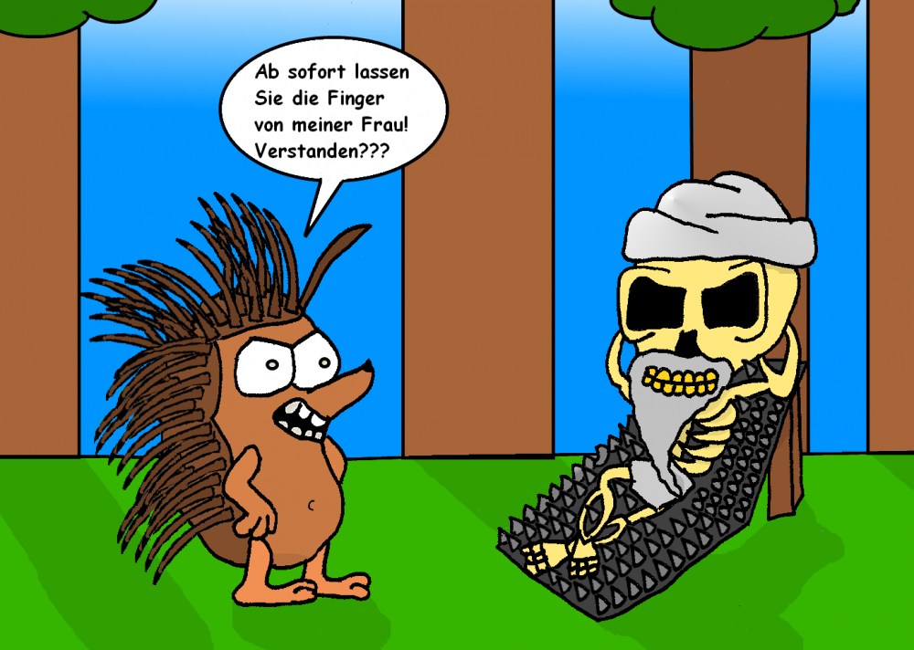 Cartoon: Mensch und Natur 1