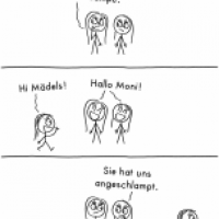 Hey, da kommt Moni!