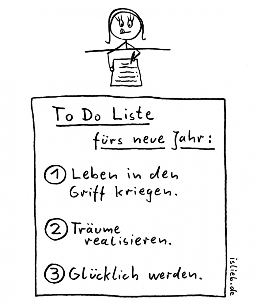 Cartoon: Neujahrsvosätze 1