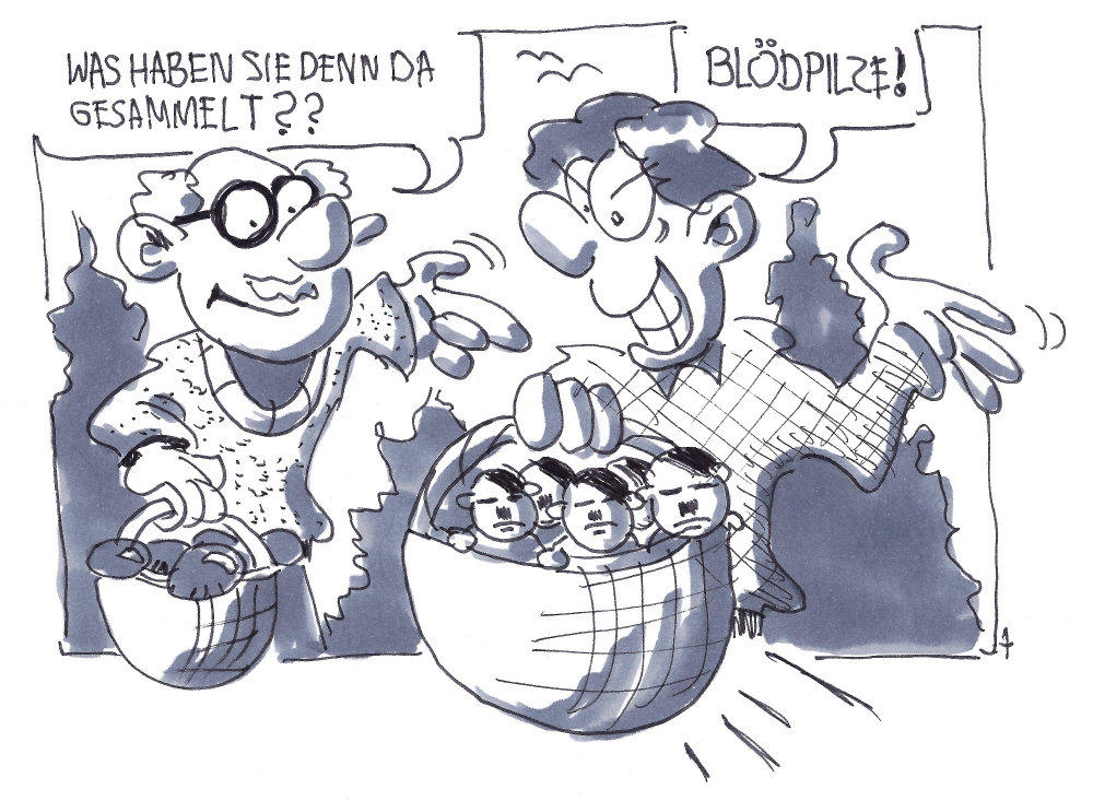 Cartoon: Blödpilze 1
