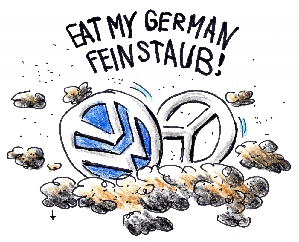 Cartoon: Deutsche Autoindustrie 1
