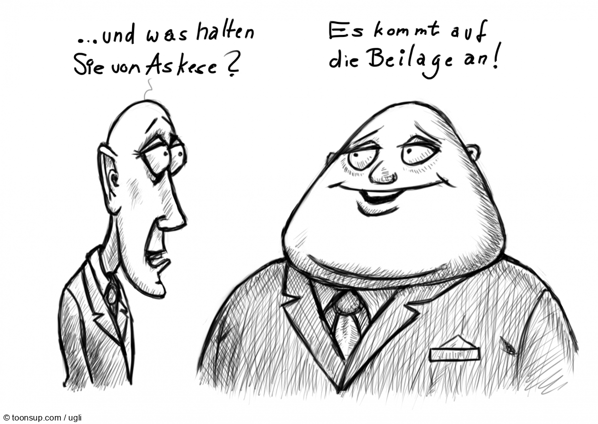 Cartoon: Askese 1