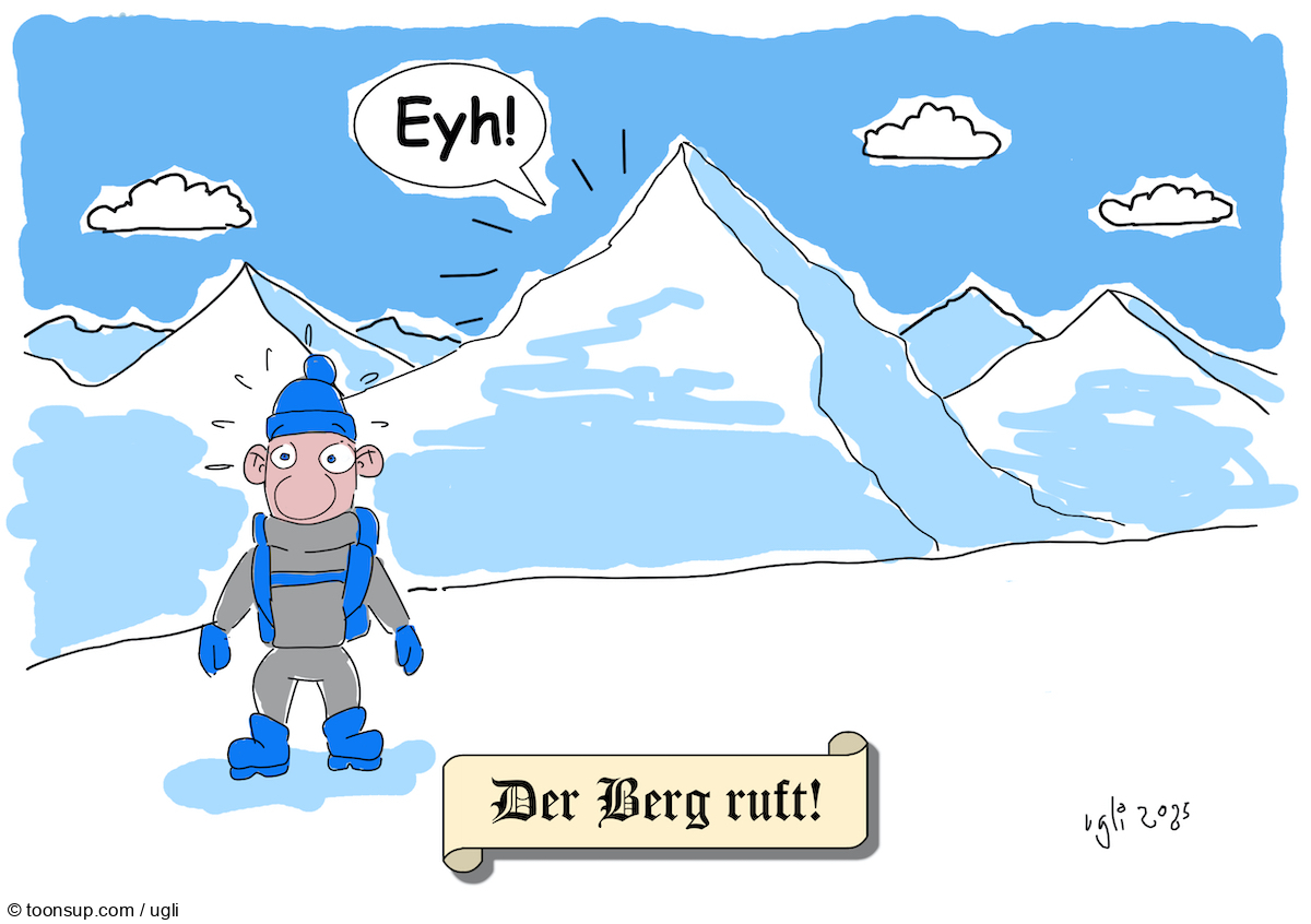 Cartoon: Der Berg ruft! 1