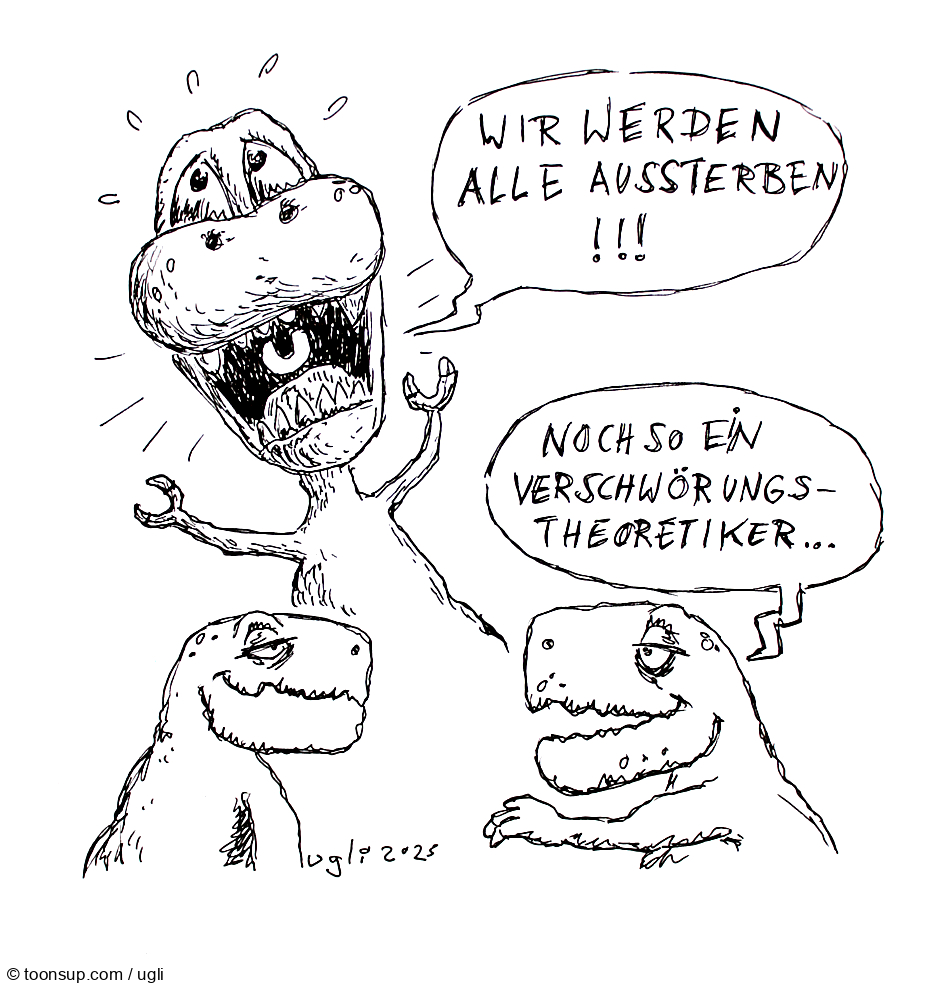 Cartoon: Verschwörungstheorie 1