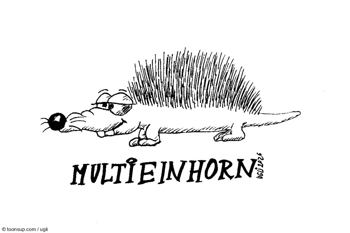 Cartoon: Multieinhorn 1