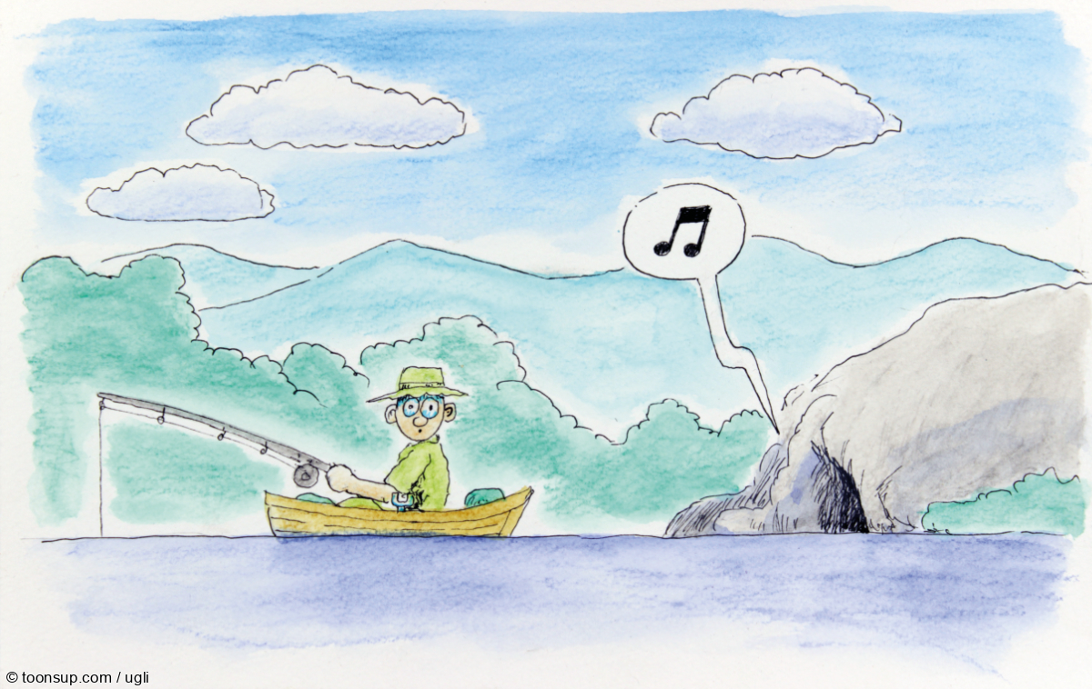 Cartoon: Der Gesang des Grottenolms 1