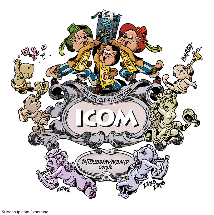 Illustration: ICOM-Wappen 1