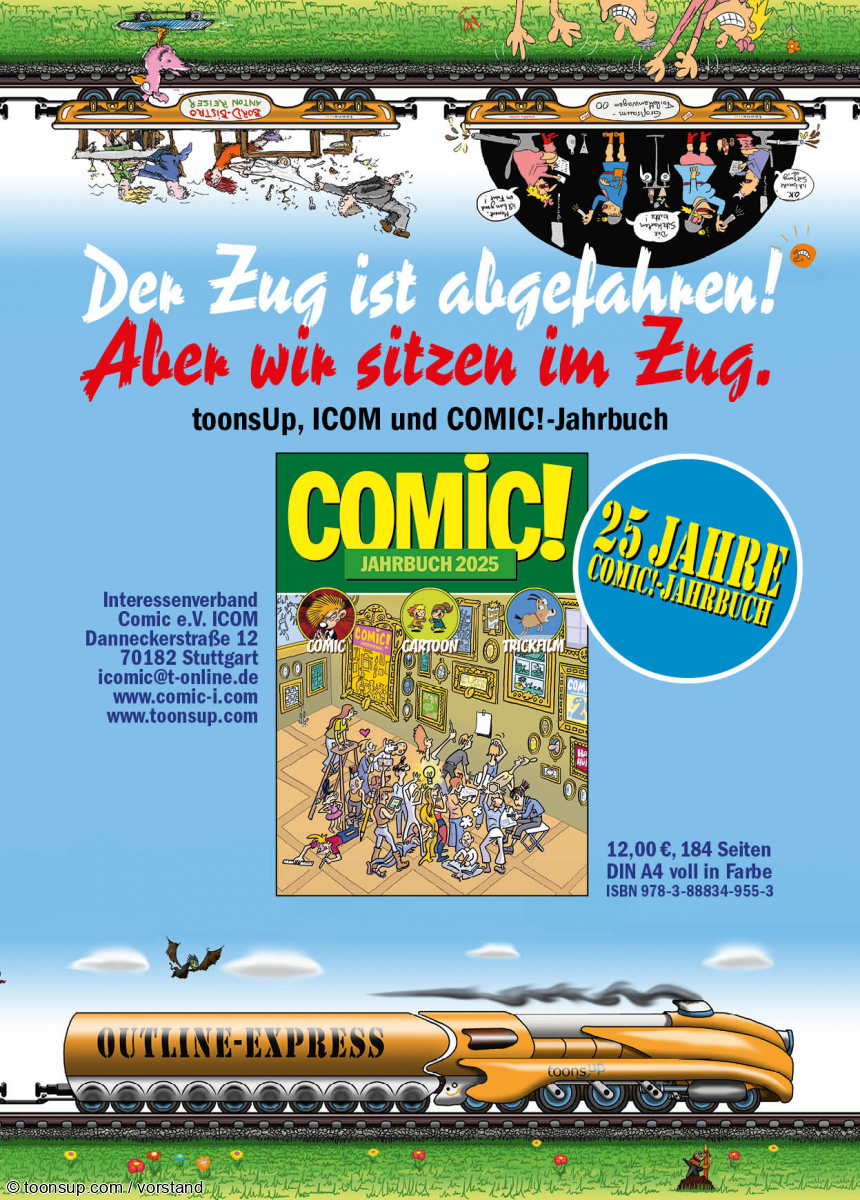 Other: Anzeige für das neue COMIC!-Jahrbuch und für toonsUp 1